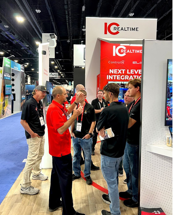 IC Realtime booth at CEDIA 2023.